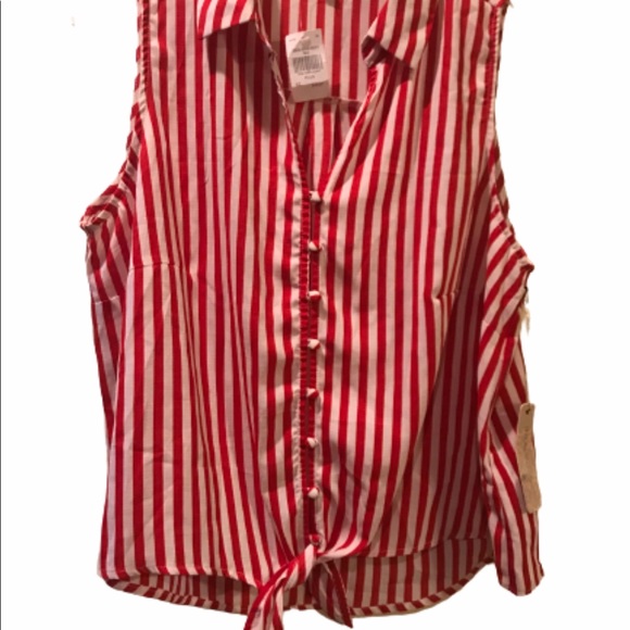 iris Tops - Iris Los Angeles nwt red striped top 2X